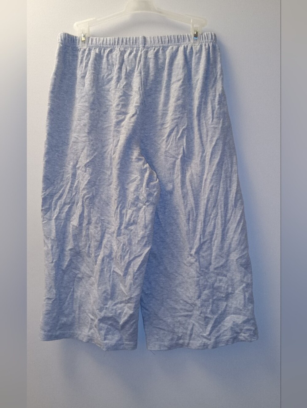 Women’s Wide-Leg Capris - Light Gray